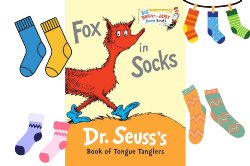 Fox in Socks book cover with mismatched socks